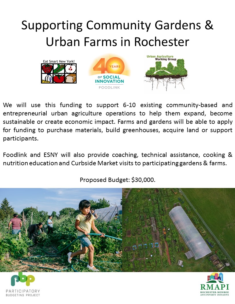 Image for Supporting Community Gardens and Urban Farms in Rochester