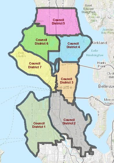 Seattle District Map