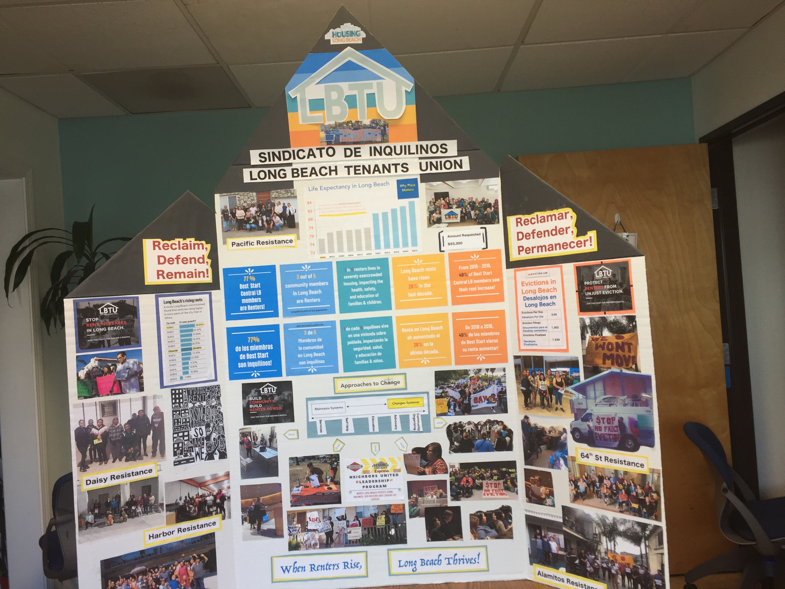 Trifold for Long Beach Tenants Union