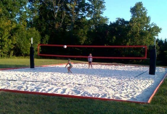 Image for Installation of Sand Volleyball Court with Permanent Volleyball Posts and Nets in River Park