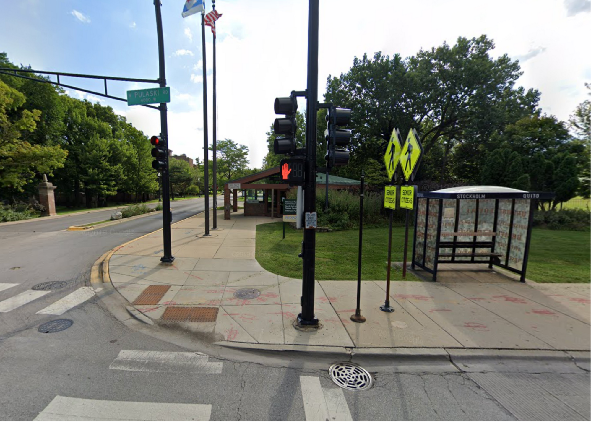 Image for Two Bus Stop Benches for Residents/Staff/Patrons of North Park Village