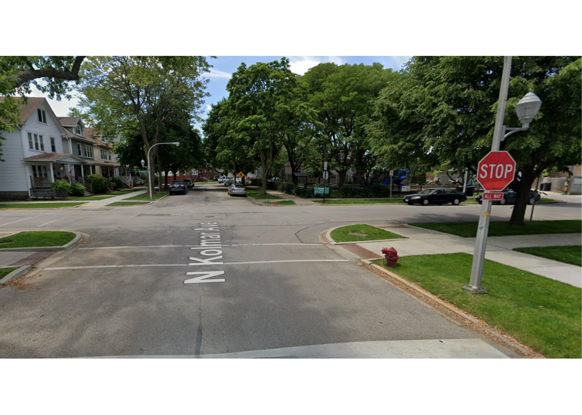 Image for Child-safe Crossing at the Intersection of N. Kolmar Ave. and W. Carmen Ave.