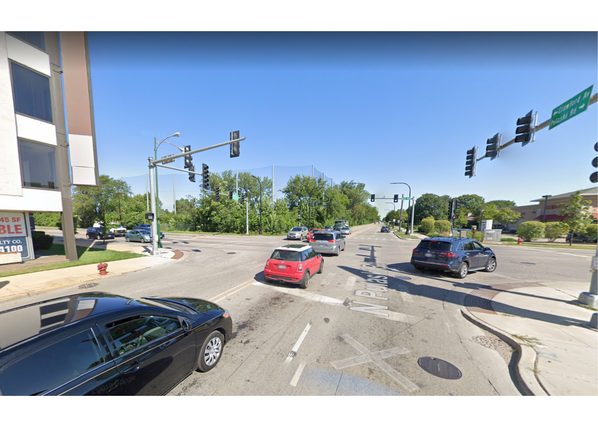 Image for Left Turn Lane at the Intersection of N. Pulaski Rd. and W. Devon Ave.