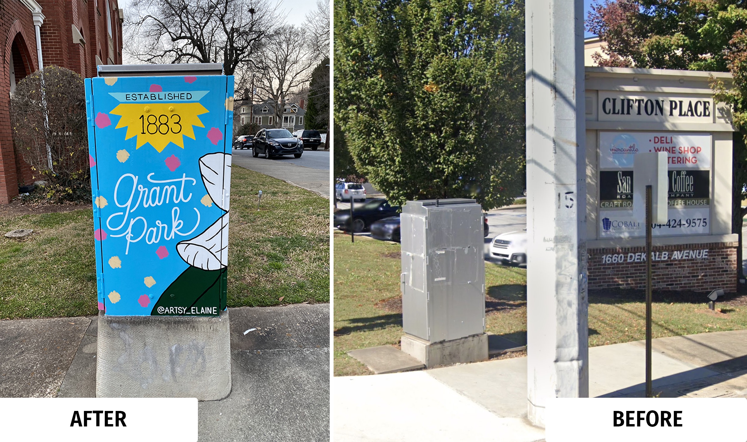 Image for Candler Park Electrical Box Art – Clifton/Dekalb