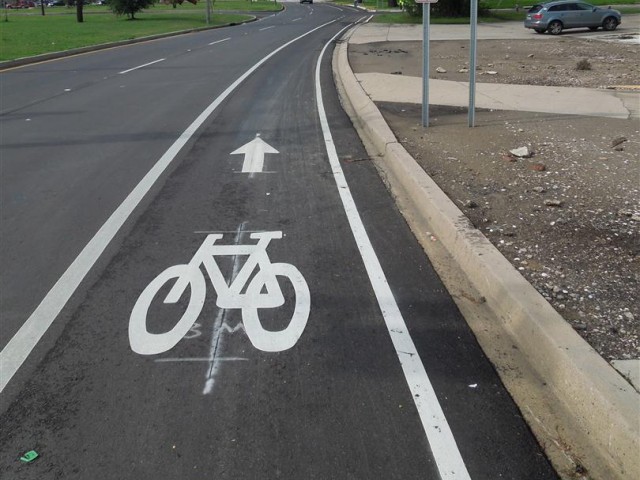 This image is an example of a bike lane.