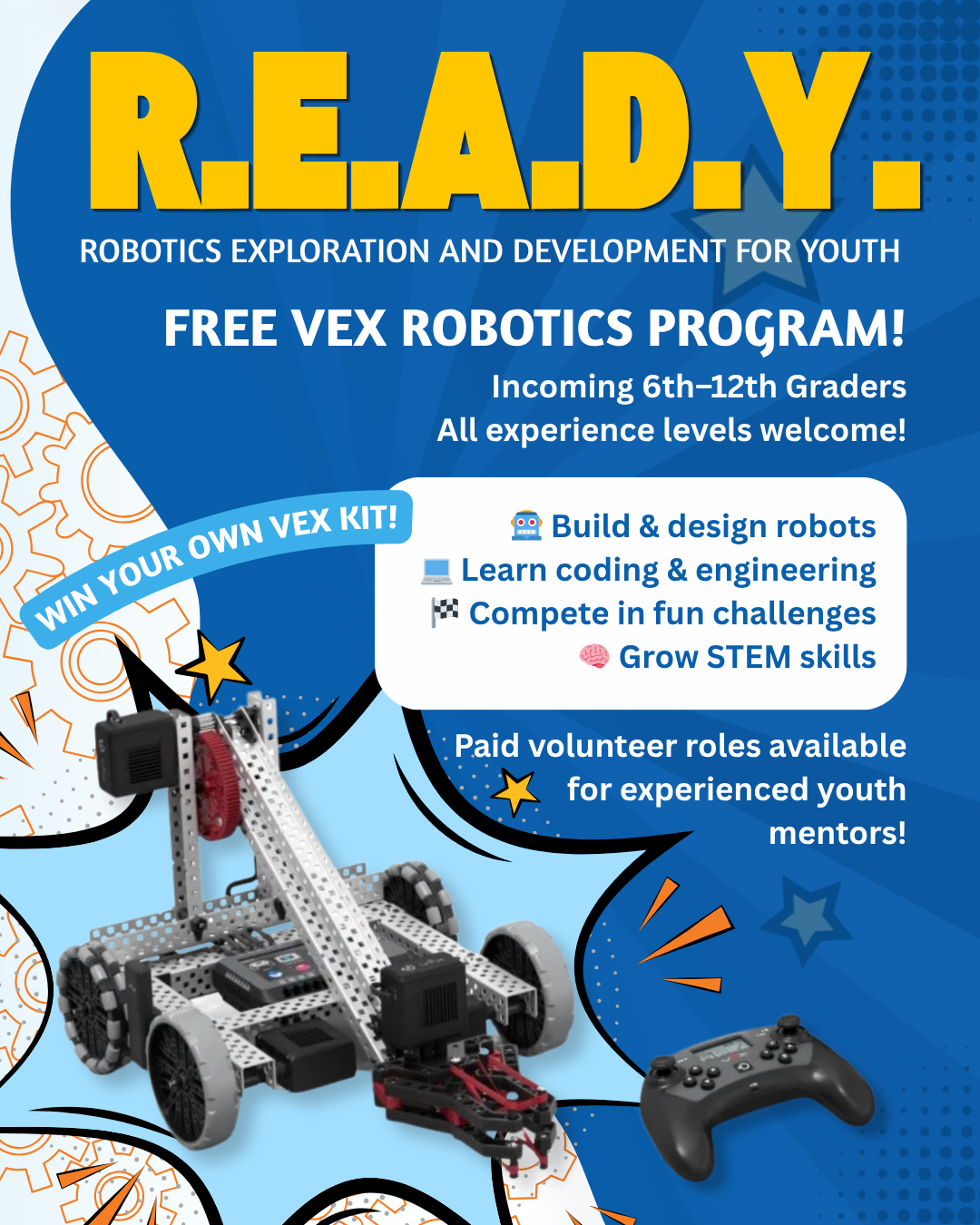 Image for Shared Science “R.E.A.D.Y. - Robotics Exploration And Development for Youth” 